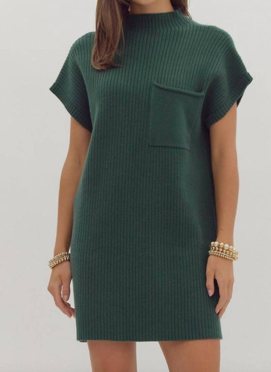 Entro - Andrea Ribbed Knit Sweater Dress