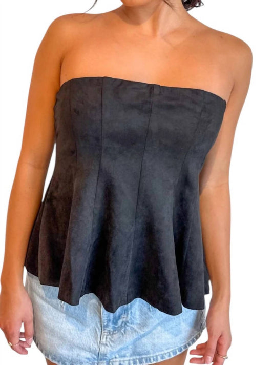 Sky To Moon - Cozy Suede Tube Top