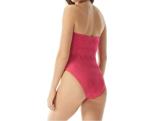 Vince Camuto - Crochet Bandeau One Piece Swimsuit