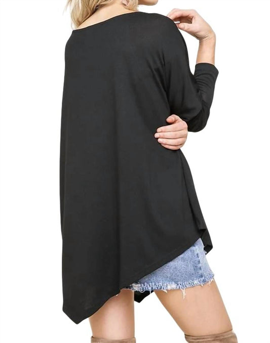 Umgee - Asymmetric Long Sleeve Top