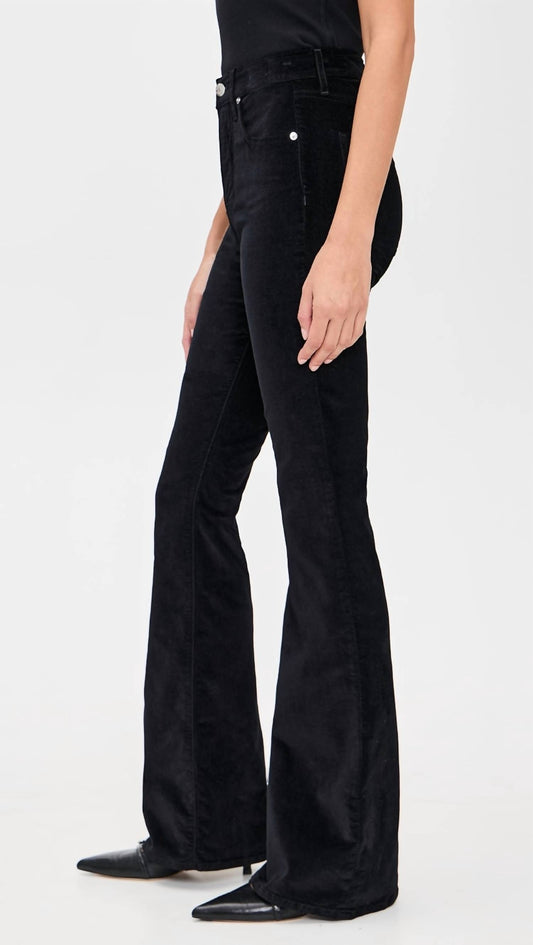 Veronica Beard - Beverly Velvet Skinny Flare Leg Jeans
