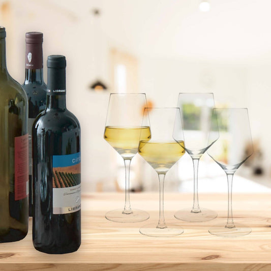 Creative Gifts International - White Wine Glasses - Set of 4