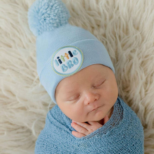 Ilybean - Little Brother Nursery Hat With Pom Pom