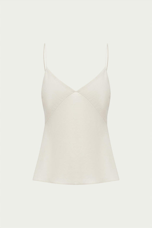 JEAN SILK-COTTON CREPE CAMISOLE