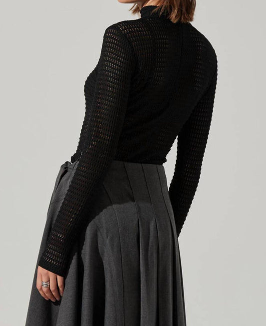 Astr - Lida Open Knit Top