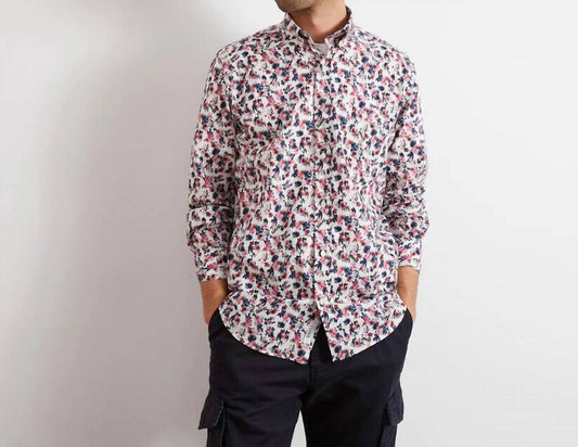 Eden Park - Floral Button-up Polo Shirt