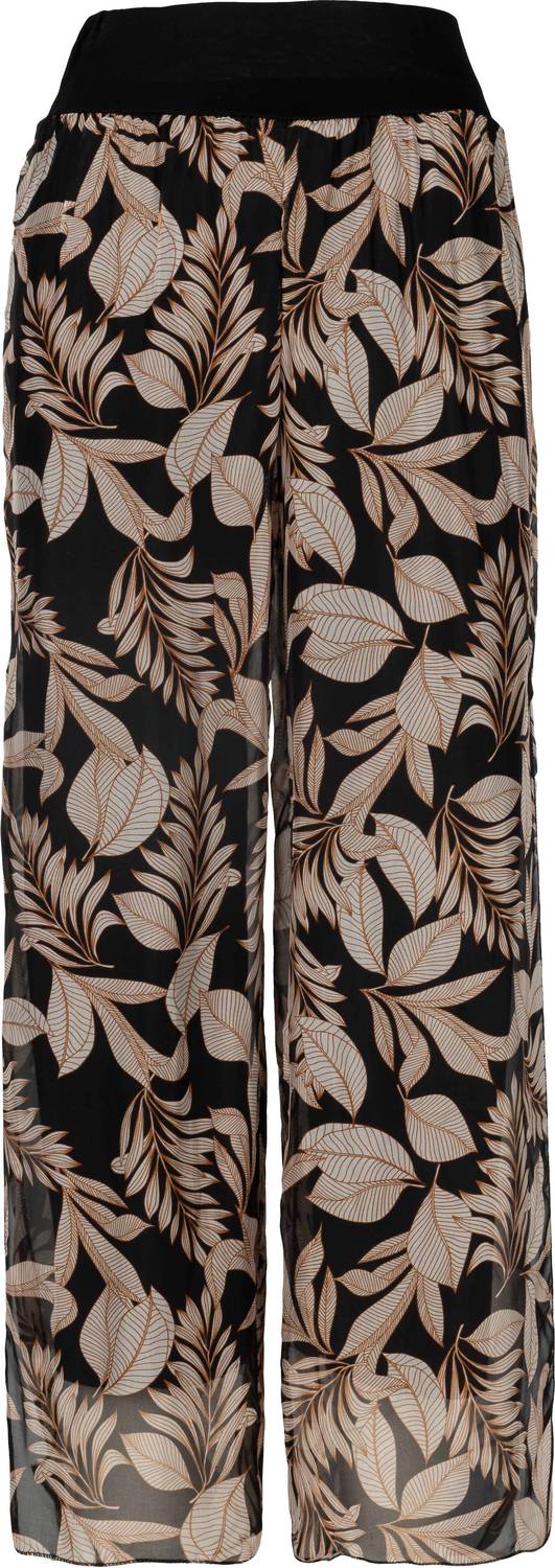 M Made In Italy - Palazzo Wide Leg Pant With Side Slits