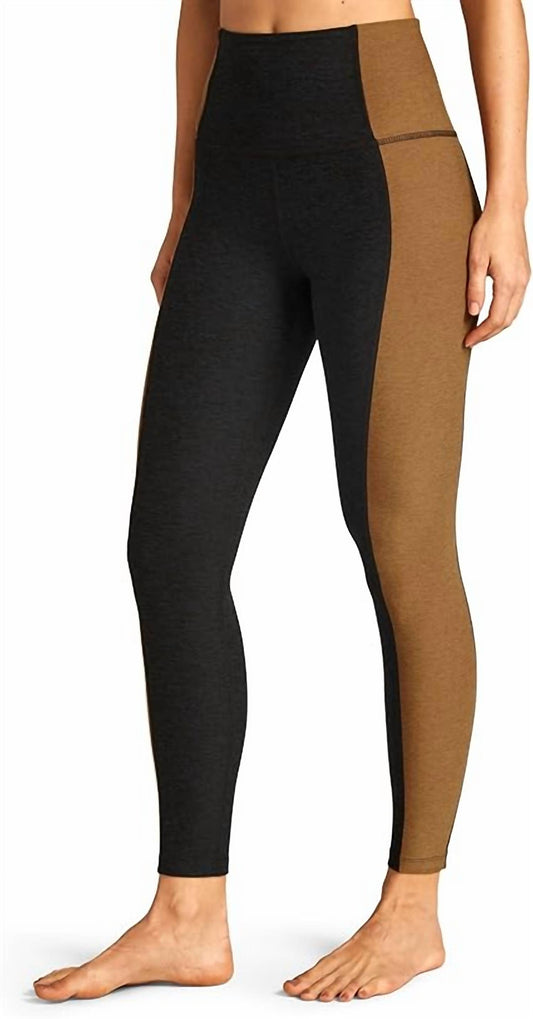 Beyond Yoga - Pacedye Vitality Color-block High Waisted Midi Leggings