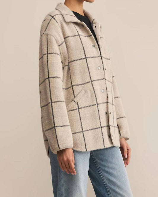 Z Supply - Bronx Plaid Sweater Knit Jacket