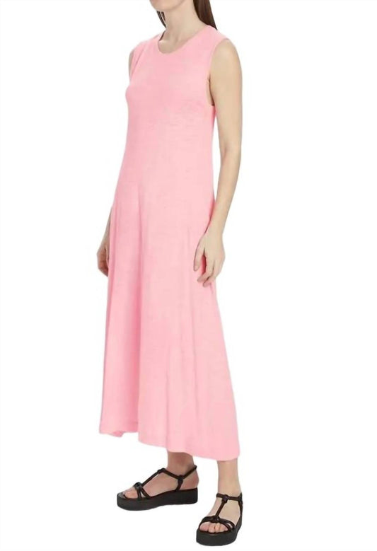 Atm - Slub Sleeveless Swing Maxi Dress