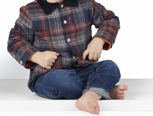 Mudpie - Boy's Plaid Lined Jacket