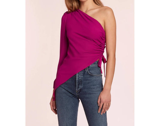 Maryclare One Shoulder Long Sleeve Top