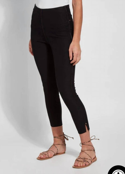 Lysse - Cropped Side Slit Ankle Length Leggings
