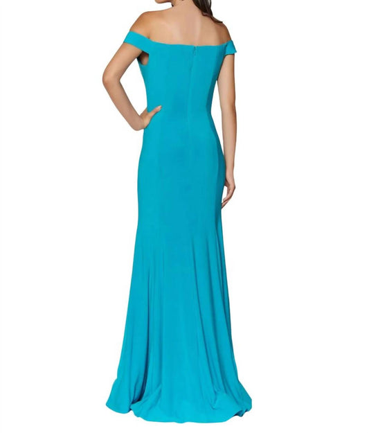 Ashleylauren - Off Shoulder Evening Dress