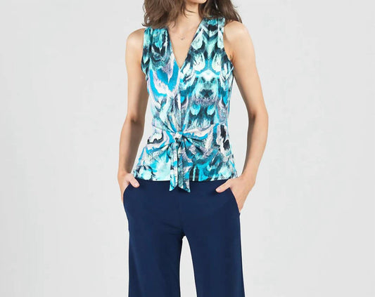 Clara Sun Woo - V-neck Tie Front Tank Top