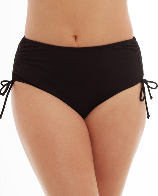 Caribbean Joe - Back Plus Size Adjustable Side Tie Tankini Bottom