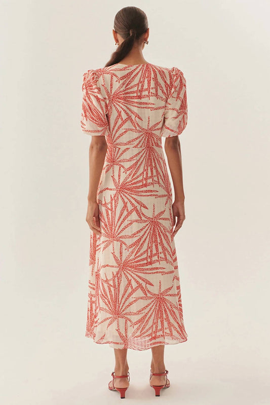 Exquise - Adaline V-neck Midi Dress