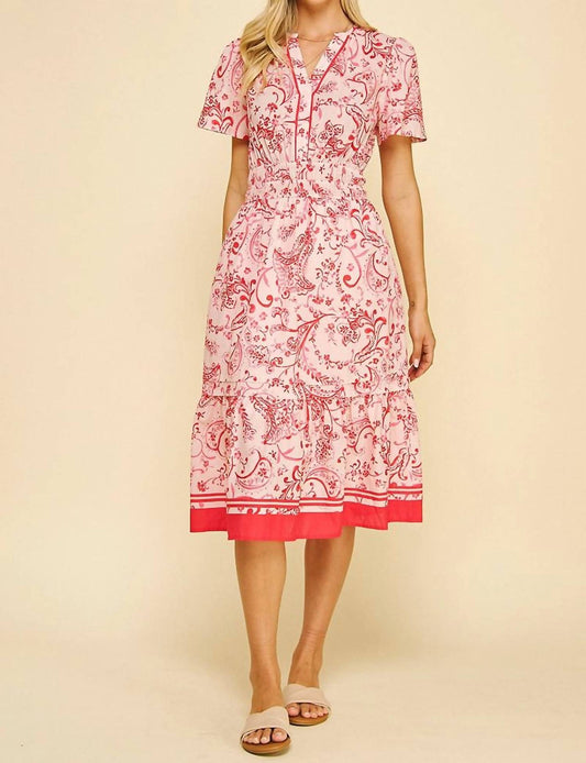 Pinch - Paisley Print Midi Dress