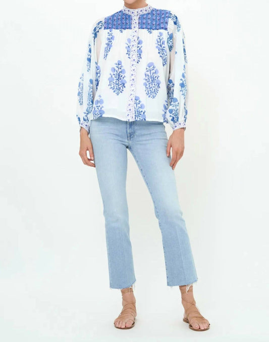 Oliphant - Mandarin Pintuck Blouse
