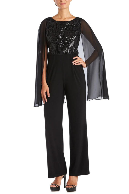 R&M Richards - Formal Capelet Jumpsuit
