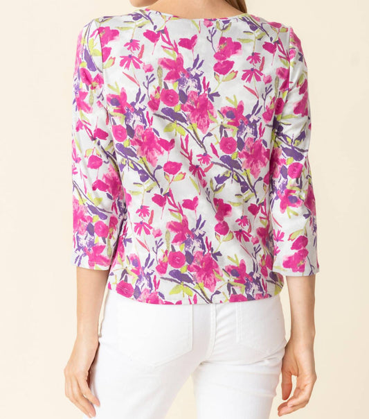 Habitat - Cozy Rib Floral Everyday Top