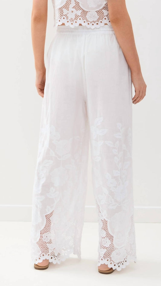 Vitamin A - Flora Broderie Wide Leg Pant