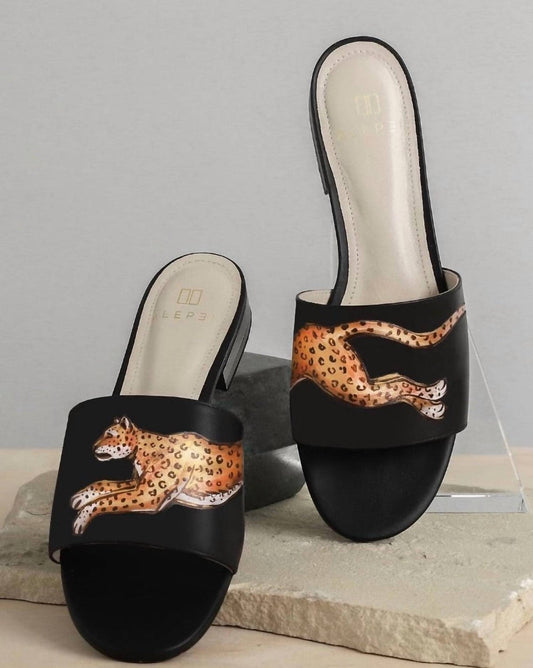 Alepel - Women's Cheetah Slides