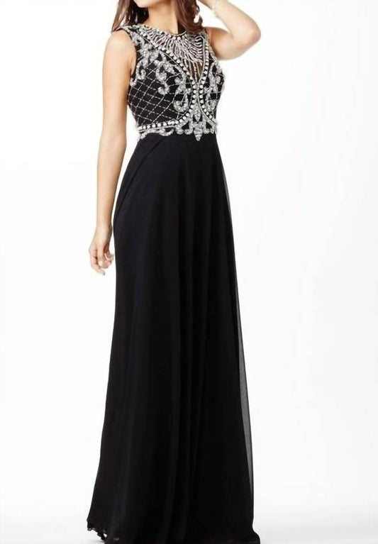 Jovani - Sleeveless Embellished Gown