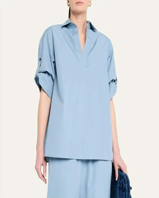 Lafayette 148 - Tab Sleeve Popover Shirt