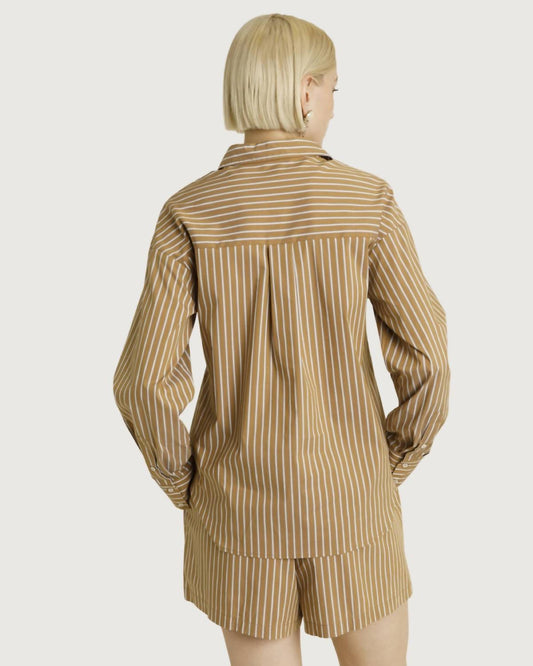 Aureum - Palmer Button Down Top And Short Set