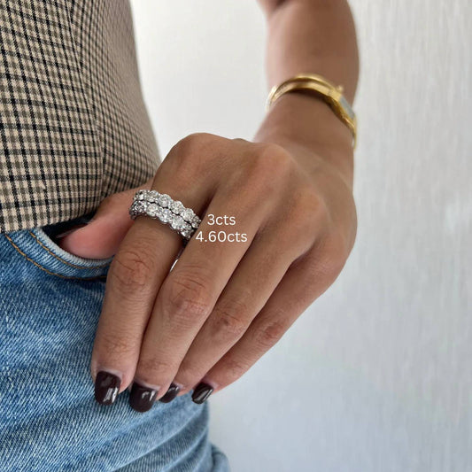 Diana M Jewels - 3.00 Cts U-shaped Diamond Ring