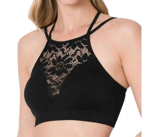 Zenana - Lace Removable Padding Bralette