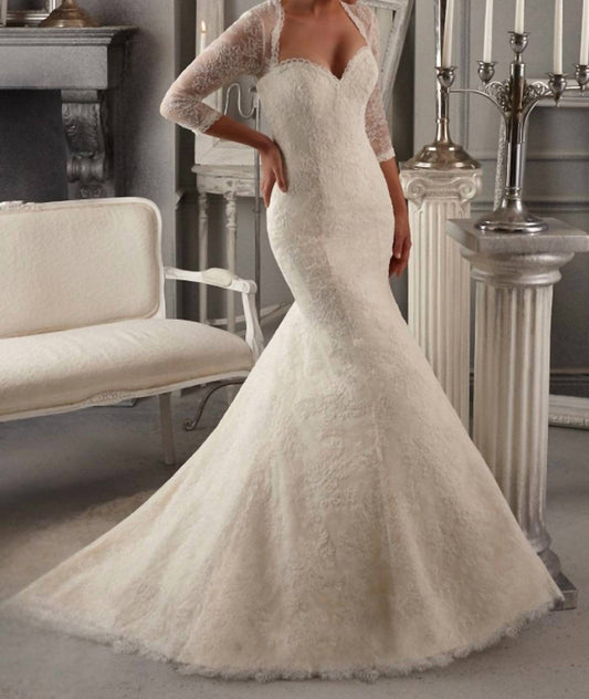 Morilee - Lace Fit And Flate Dress