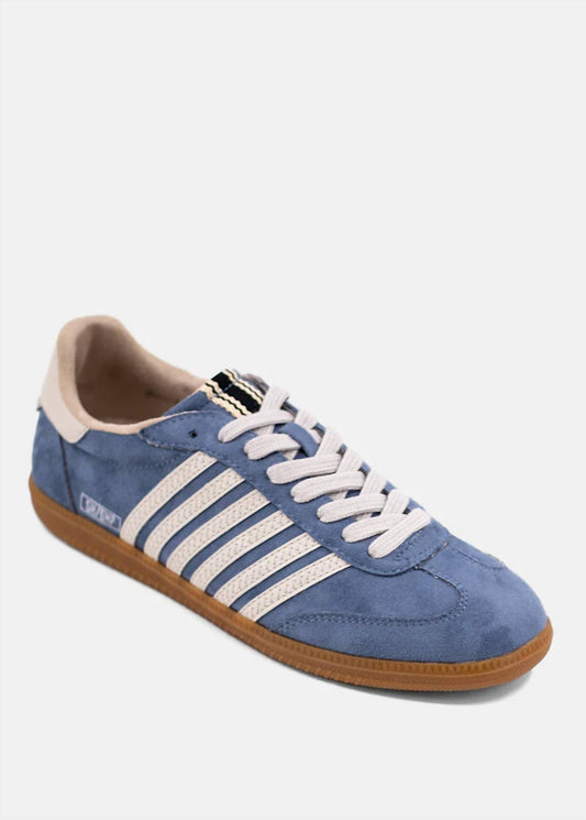 Shu Shop - Women's Striped Suede Sneakers