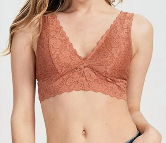 Wishlist - Scalloped Lace V Neck Padded Bralette