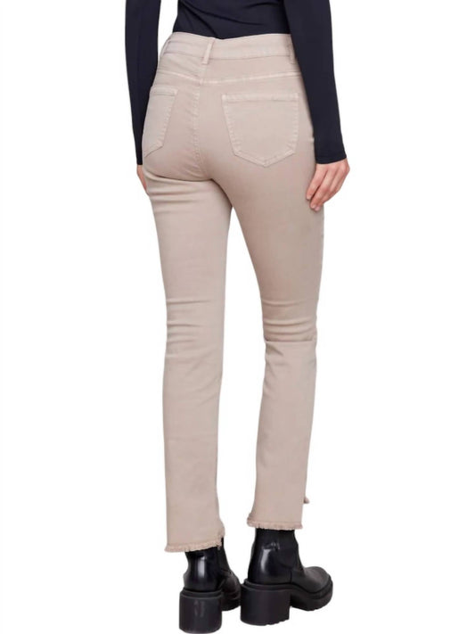 Charlie B - Bootcut Jeans with Asymmetrical Fringed Hem