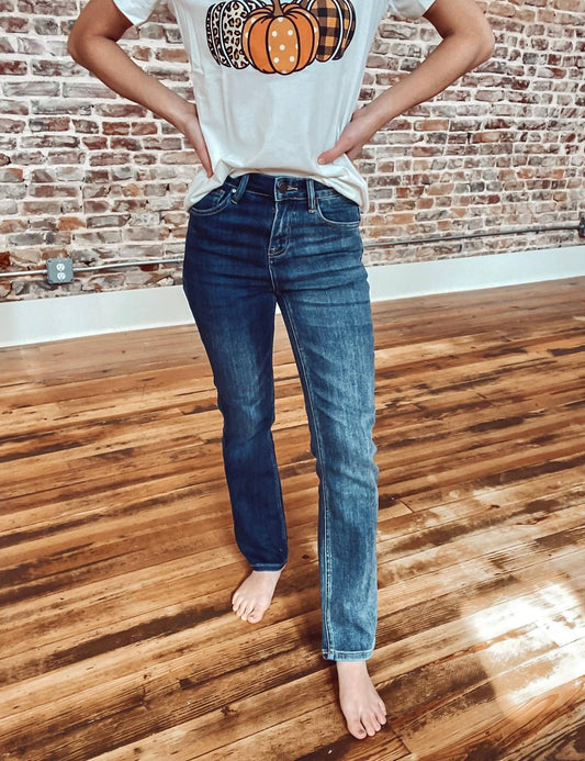 Risen - High Rise Slender Straight Jeans