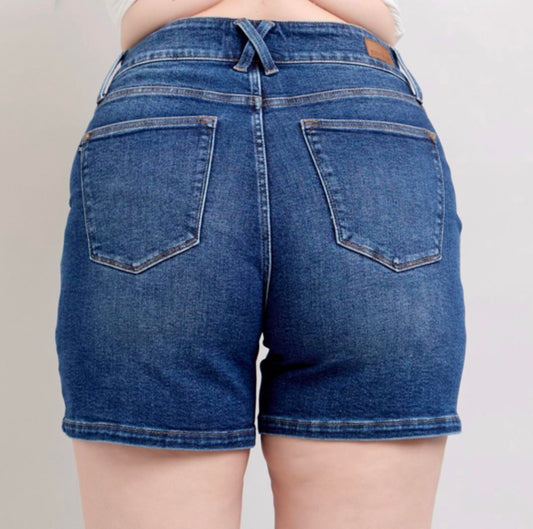 Judy Blue - Double Button Waistband Shorts