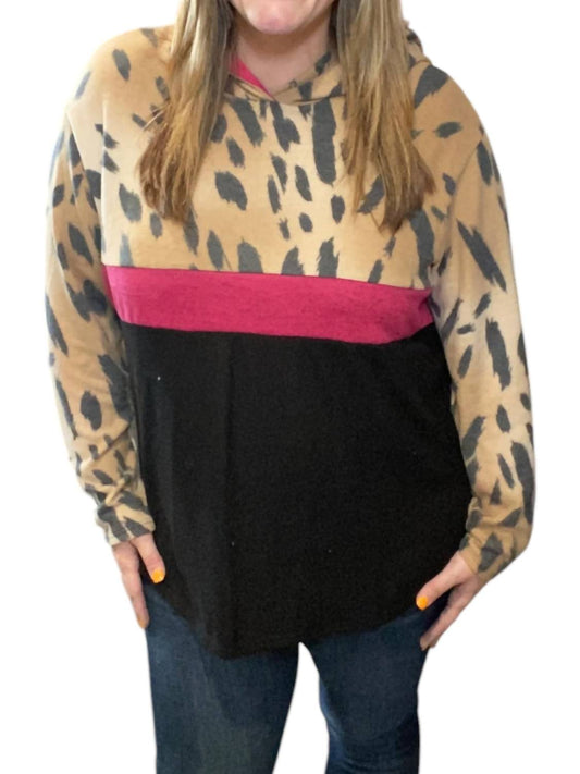Honeyme - Animal Print Hoodie