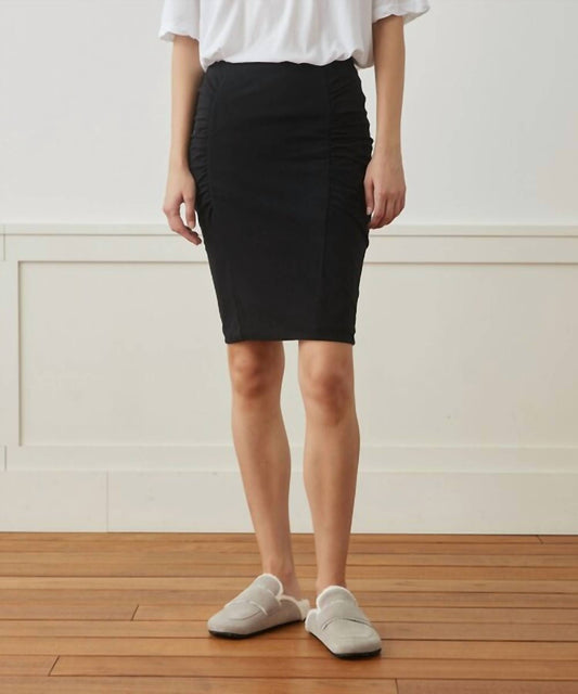 James Perse - Brushed Jersey Side Shirred Skirt