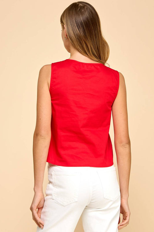 Tcec - Davis Pleated Tank Top