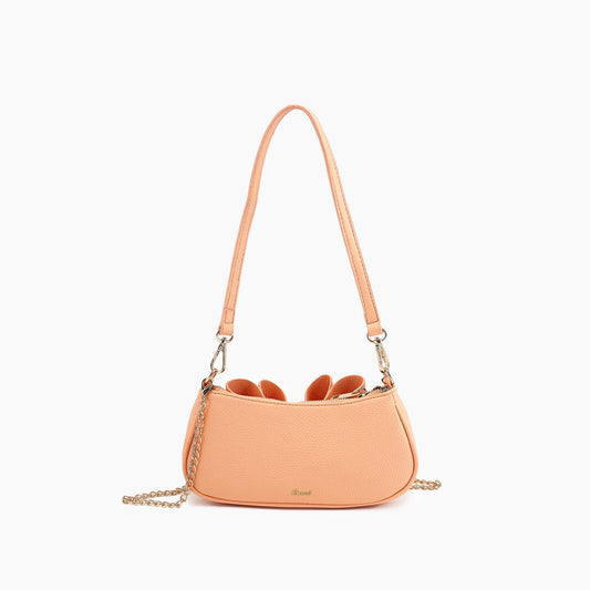 Like Dreams - Woen's Mini Baguette Bow Pebble Shoulder Bag