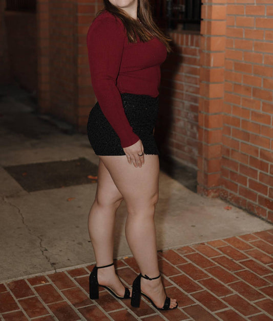 Tcec - Brooklyn Sequin Mini Skort