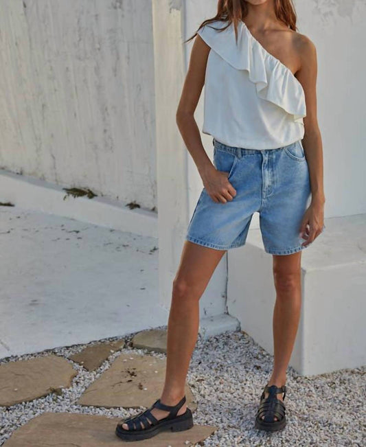 By Together - One Shoulder Layered Sleeveless Top