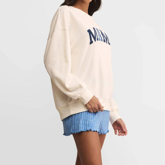 Z Supply - Mama Knit Denim Sweatshirt