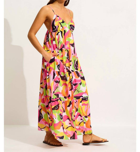 Seafolly - Tiered Print Midi Dress