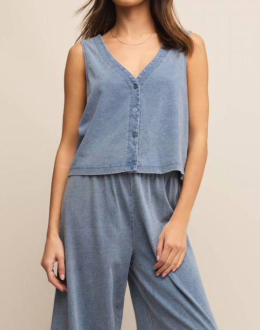 Z Supply - Solace Jersey Denim Top