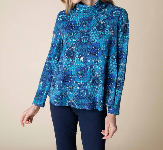 Habitat - French Floral Swing Turtleneck