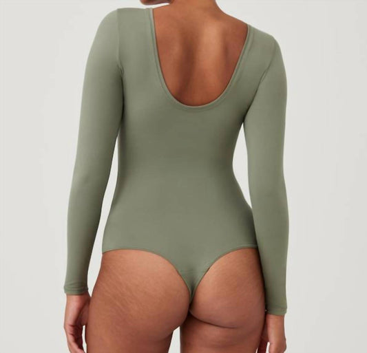 Spanx - Suit Yourself Long Sleeve Scoop Neck Bodysuit