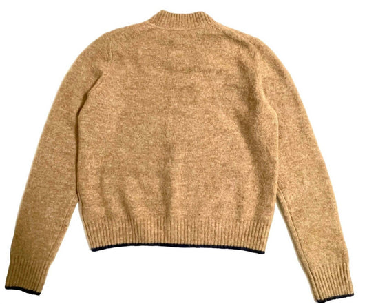 Vince - Women's Crew Neck Long Sleeve Tipped Alpaca Merino Wool Sweater
